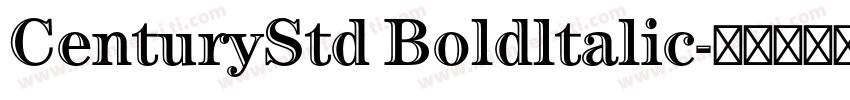 CenturyStd Boldltalic字体转换